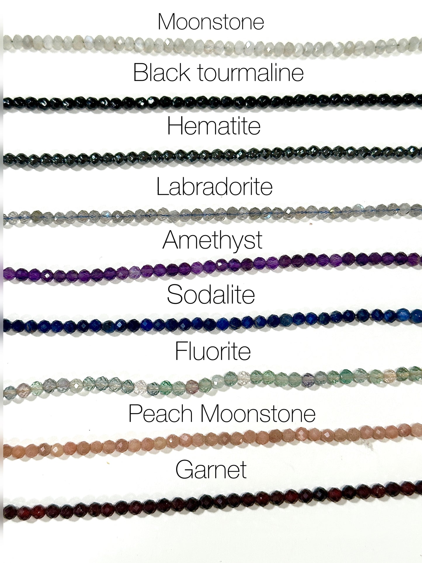 Connected Bar Necklace (CHOOSE YOUR STONE)