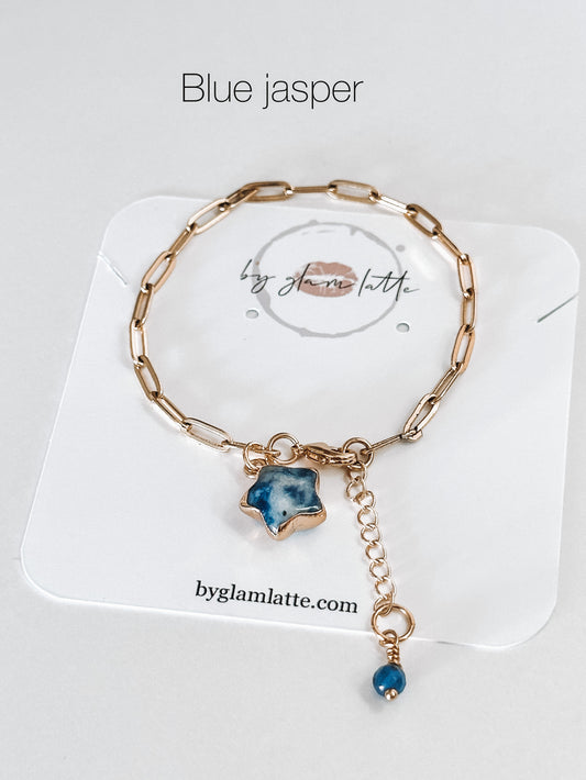 Star Drop Bracelet (CHOOSE YOUR STONE)