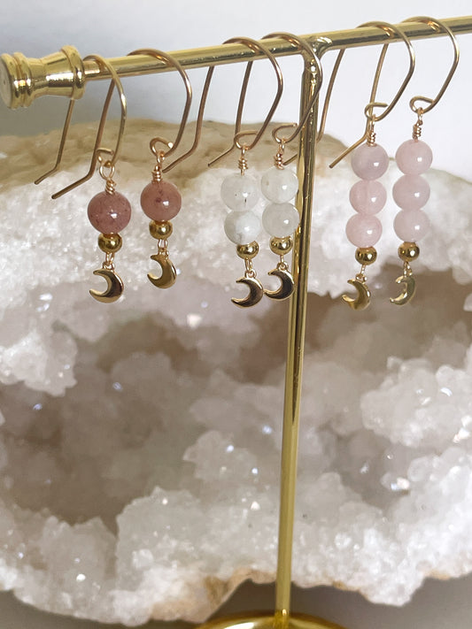 celestial stone earrings